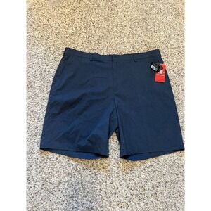 PGA Tour Blue Golf Shorts Wicking, Size 44 Flat Front Lightweight New 10" Inseam